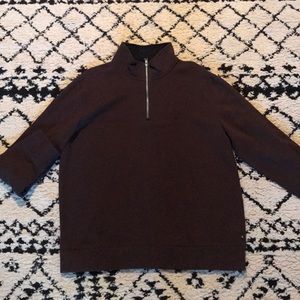 Nautica 1/4 Zip Pullover - Dark Brown - Size XL